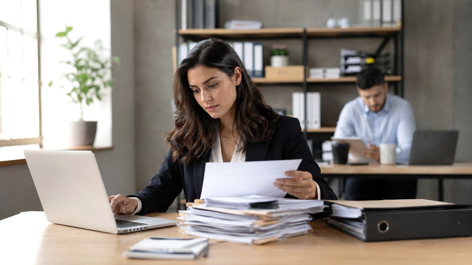 Documents professionnels sur une table
